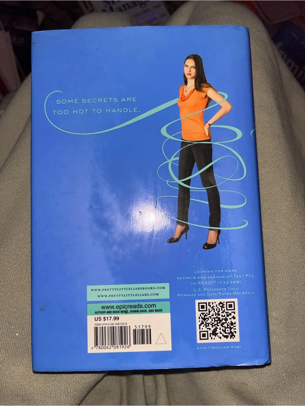 Burned PLL Novel - Blue Cover Coffee Table Book